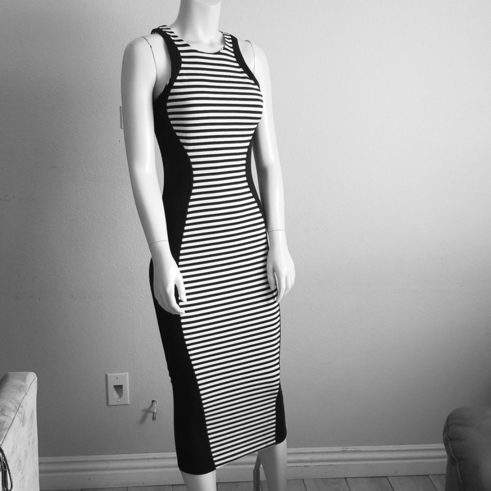 Dress Black and White